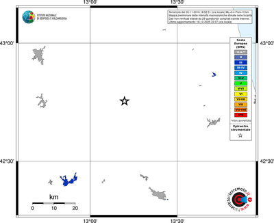 Mappa EMS - territori località