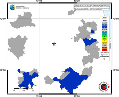 Mappa EMS - territori comuni
