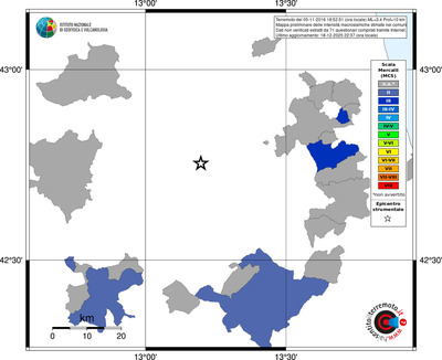 Mappa MCS - territori comuni