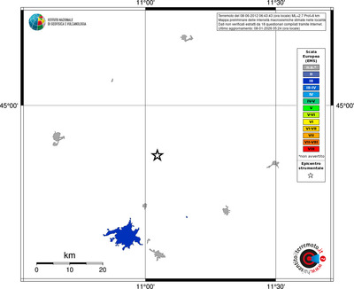 Mappa EMS - territori località