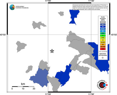 Mappa EMS - territori comuni