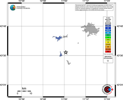 Mappa MCS - territori località