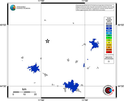 Mappa EMS - territori località