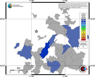 Mappa MCS - territori comuni