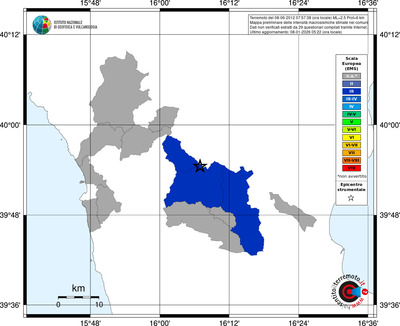 Mappa EMS - territori comuni