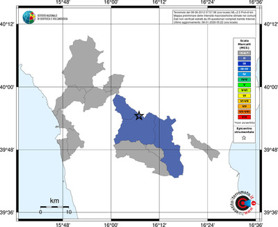 Mappa MCS - territori comuni
