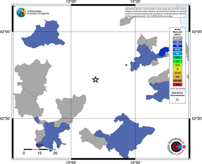 Mappa MCS - territori comuni