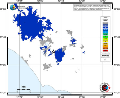 Mappa EMS - territori località