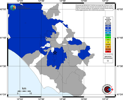 Mappa EMS - territori comuni