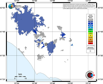 Mappa MCS - territori località