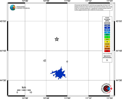 Mappa EMS - territori località