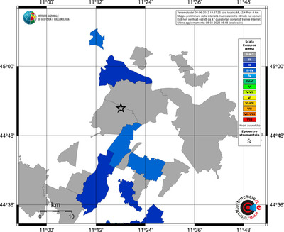 Mappa EMS - territori comuni