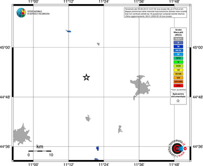 Mappa MCS - territori località