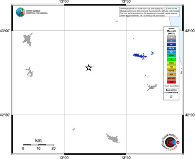 Mappa MCS - territori località