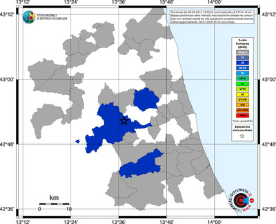 Mappa EMS - territori comuni