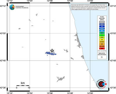 Mappa MCS - territori località