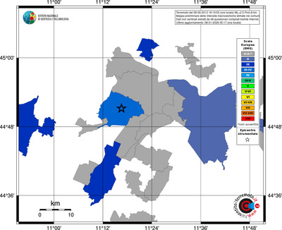 Mappa EMS - territori comuni