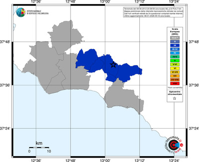 Mappa EMS - territori comuni