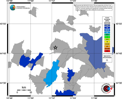 Mappa EMS - territori comuni