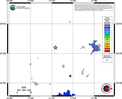Mappa MCS - territori località