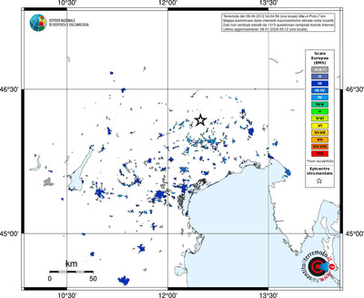 Mappa EMS - territori località