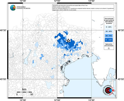 Mappa territorio comunale con almeno 3 questionari