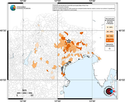 Mappa territorio comunale con almeno 3 questionari