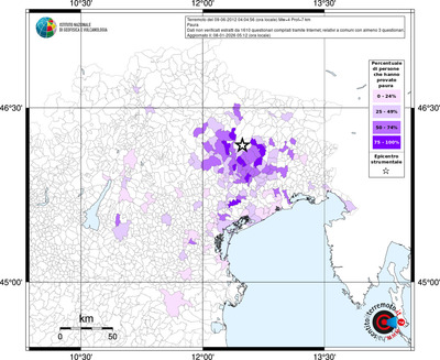 Mappa territorio comunale con almeno 3 questionari