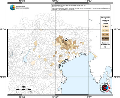 Mappa territorio comunale con almeno 3 questionari