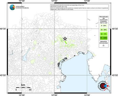 Mappa territorio comunale con almeno 3 questionari