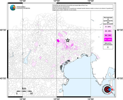 Mappa territorio comunale con almeno 3 questionari