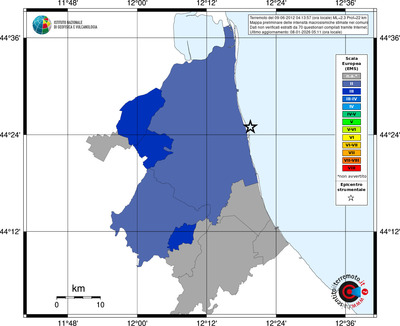 Mappa EMS - territori comuni
