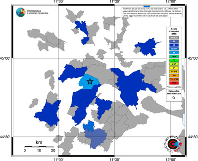 Mappa EMS - territori comuni