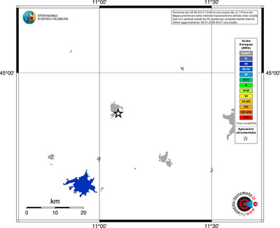 Mappa EMS - territori località