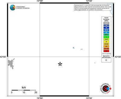 Mappa EMS - territori località