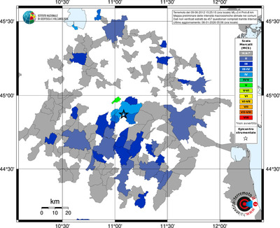 Mappa MCS - territori comuni