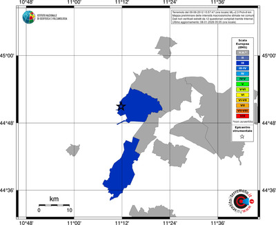 Mappa EMS - territori comuni