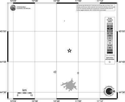 Mappa EMS - territori località