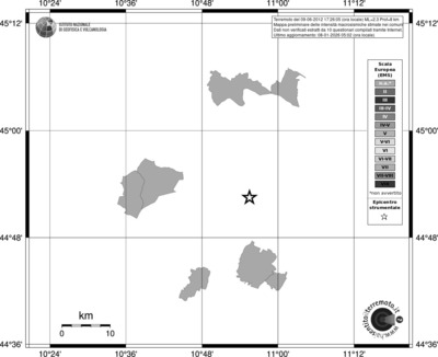 Mappa EMS - territori comuni