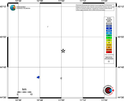 Mappa EMS - territori località