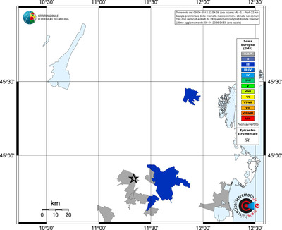 Mappa EMS - territori comuni