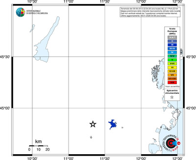 Mappa EMS - territori località