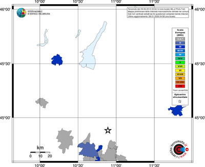 Mappa EMS - territori comuni