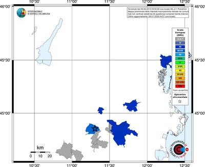 Mappa EMS - territori comuni