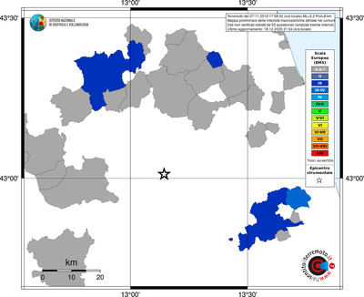 Mappa EMS - territori comuni