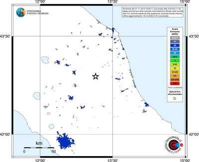 Mappa EMS - territori località