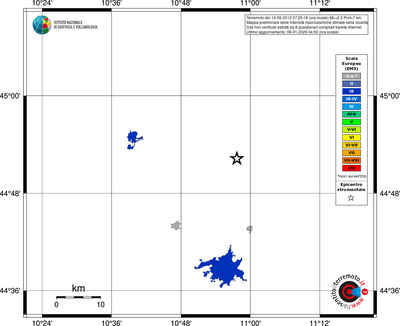 Mappa EMS - territori località