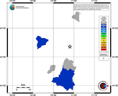 Mappa EMS - territori comuni