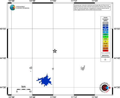 Mappa EMS - territori località
