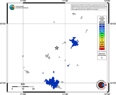 Mappa EMS - territori località